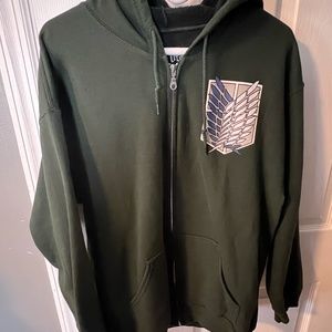 Attack on Titan Graphic Zip Up